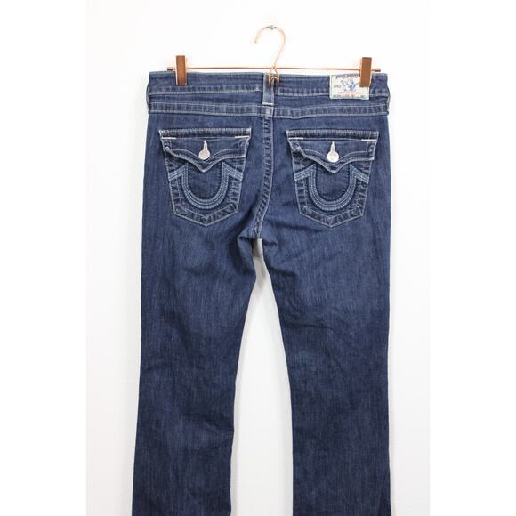 True Religion Woman's Jeans Size 29 x 33 Hi-Rise Boot Cut Dark Wash - Picture 9 of 14